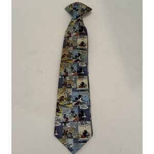 Boys Snap On Tie Mickey Mouse Novelty Featuring Comic Book-Style‎ Design